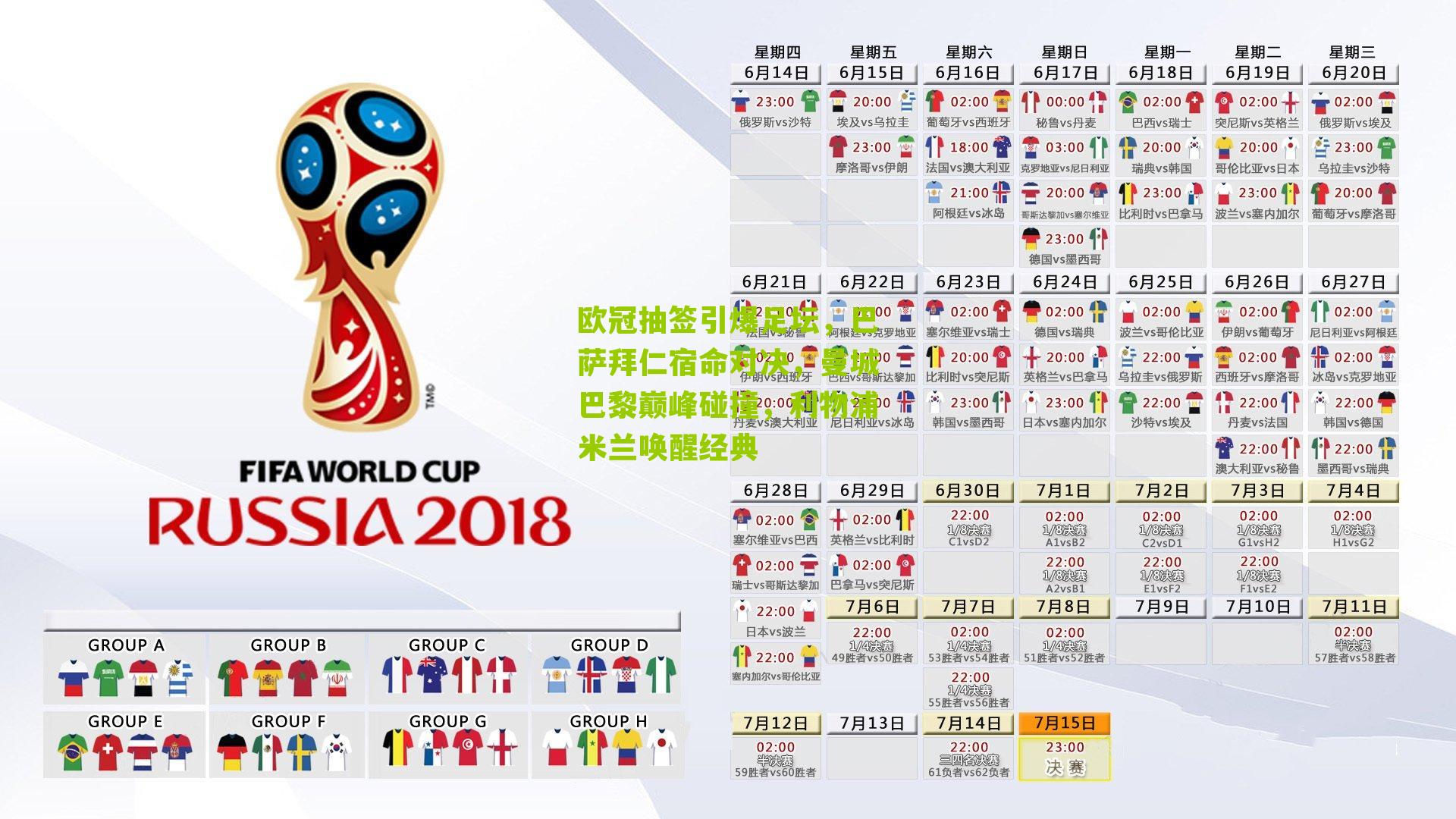 欧冠抽签引爆足坛,巴萨拜仁宿命对决,曼城巴黎巅峰碰撞,利物浦米兰唤醒经典